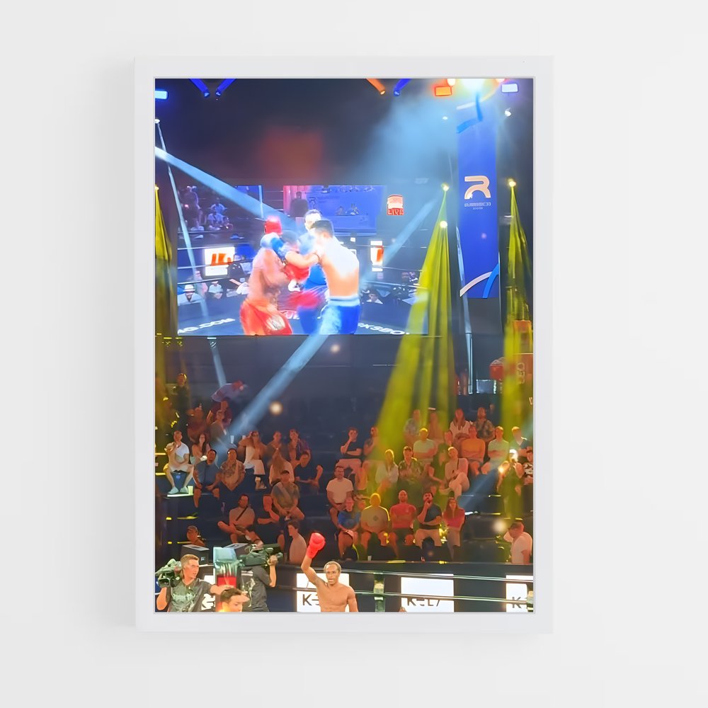 Poster Rajadamnern stadium – affiche Muay Thai (vue 3)